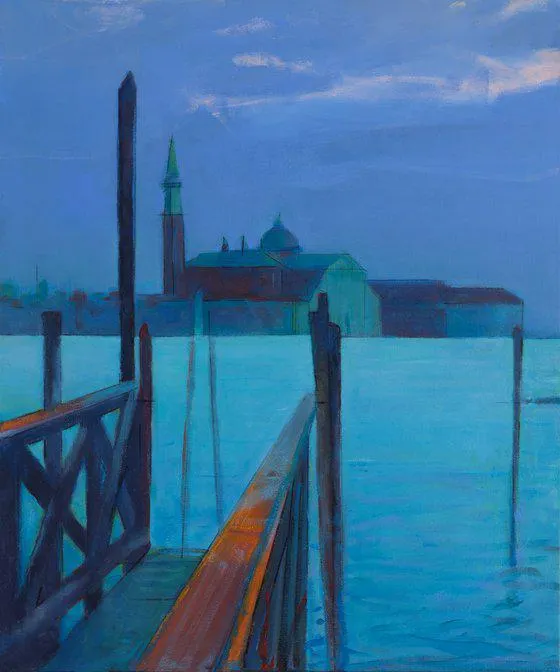 Venice Evening 20x24 in Contemporary Art by Bo Kravchenko (2023)