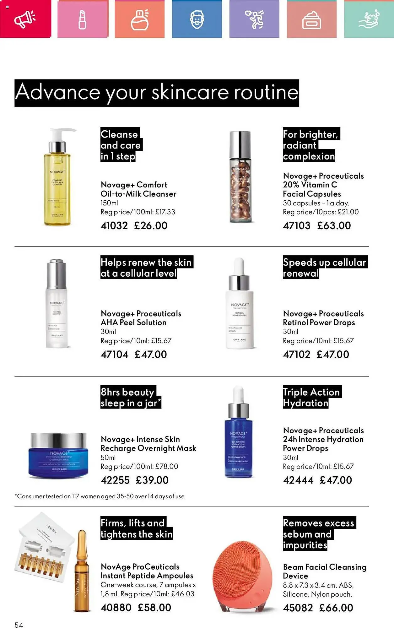 Oriflame leaflet from 3 January to 22 January 2025 - Catalogue Page 54