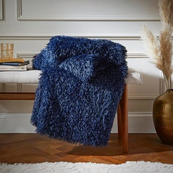 Mongolian Faux Fur Throw 130cm x 180cm