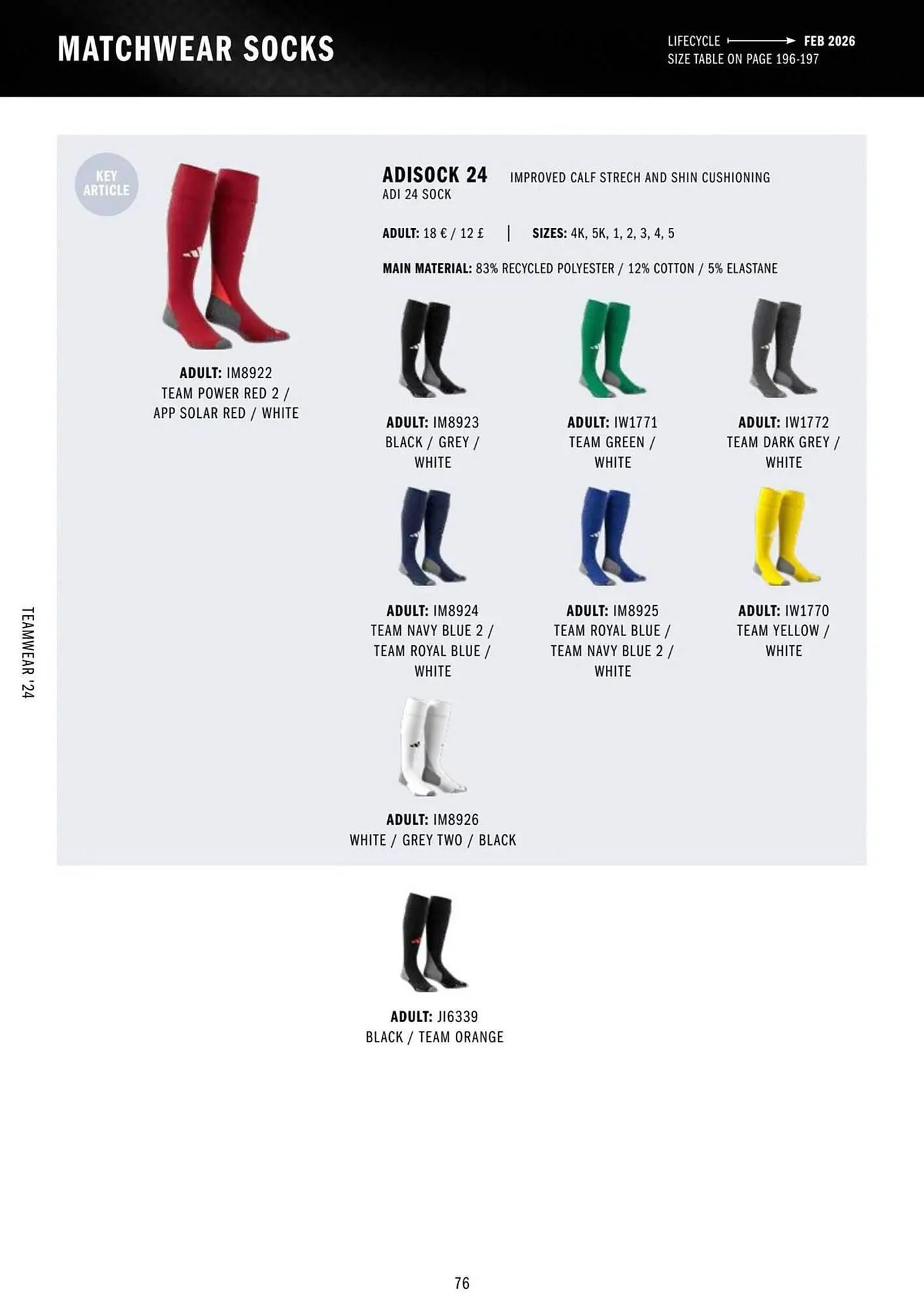 Adidas leaflet from 11 March to 31 December 2024 - Catalogue Page 76