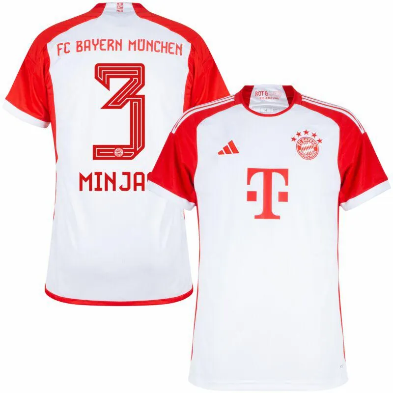 adidas Bayern Munich Home Minjae 3 KIDS Shirt 2023-2024 (Official Printing)