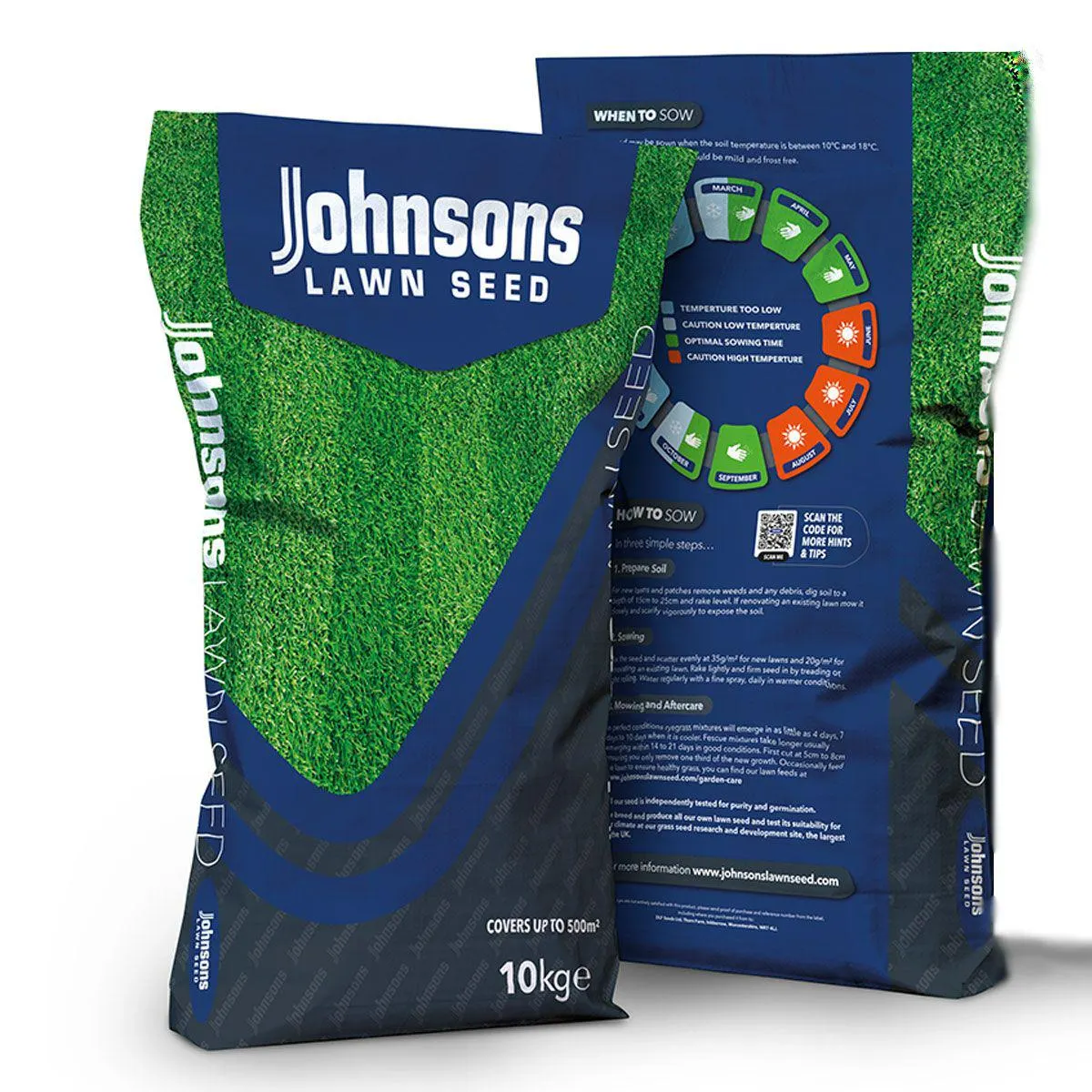 Johnsons Any Time Lawn Grass Seed 10kg
