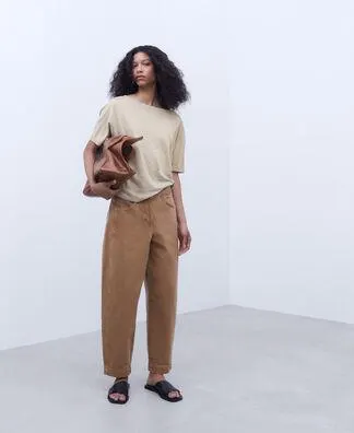 Linen bateau neck t-shirt