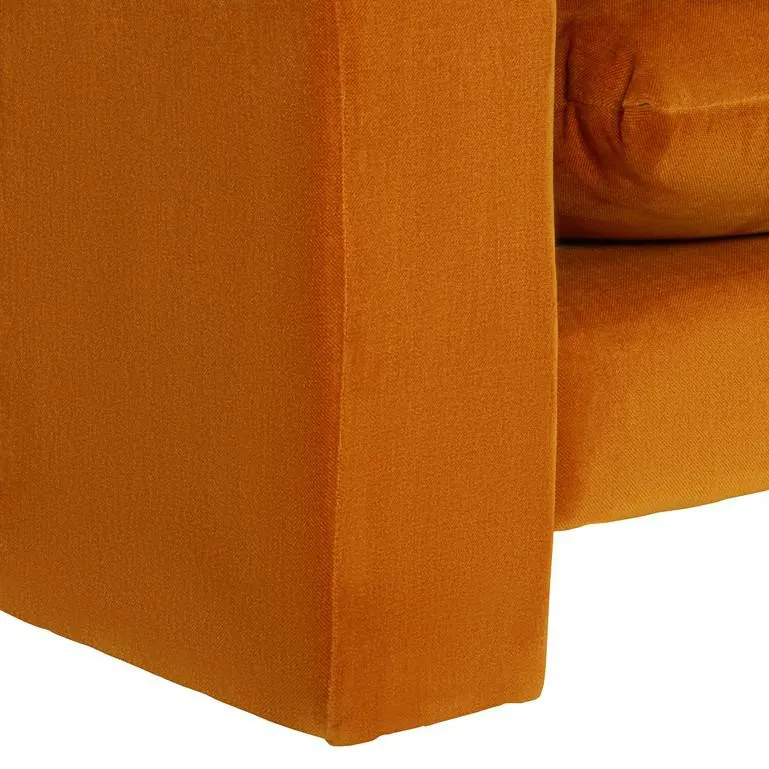 Chenille Fabric Small 2 Seater Sofa