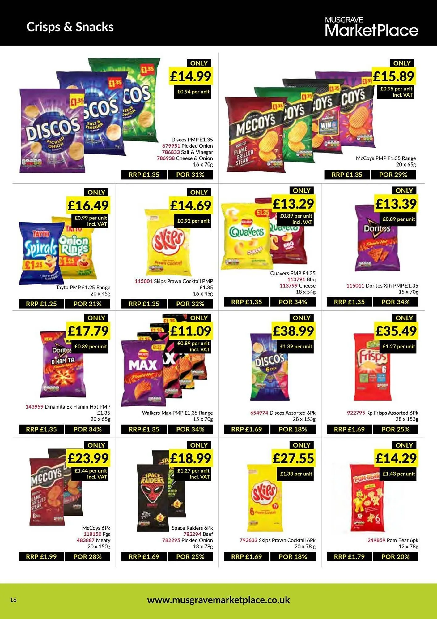 Musgrave MarketPlace leaflet from 27 October to 16 November 2025 - Catalogue Page 16