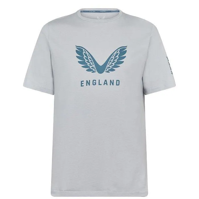 Castore England Cricket Crew Neck Tee Mens