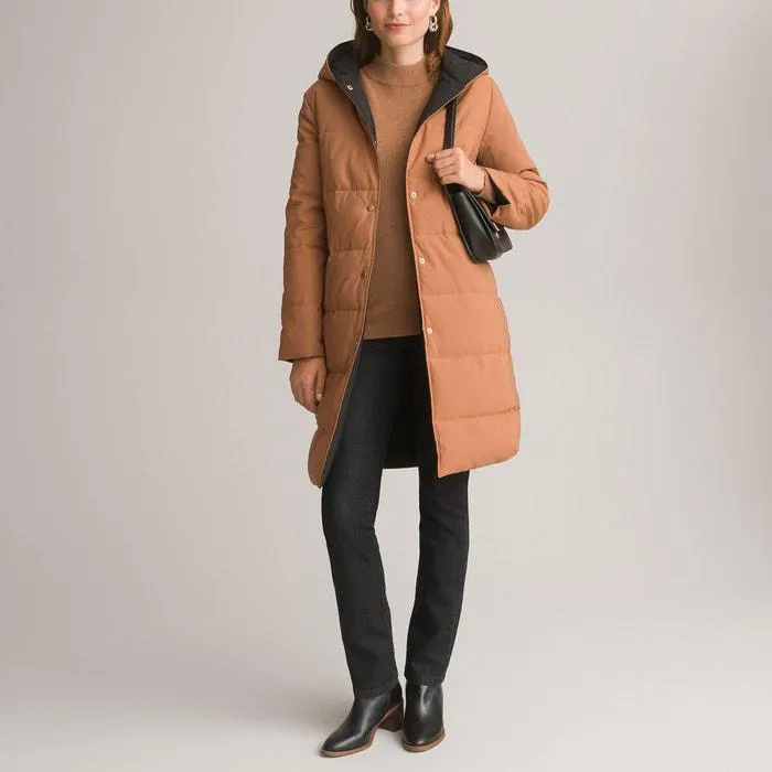 Reversible Padded Jacket, Mid-Length