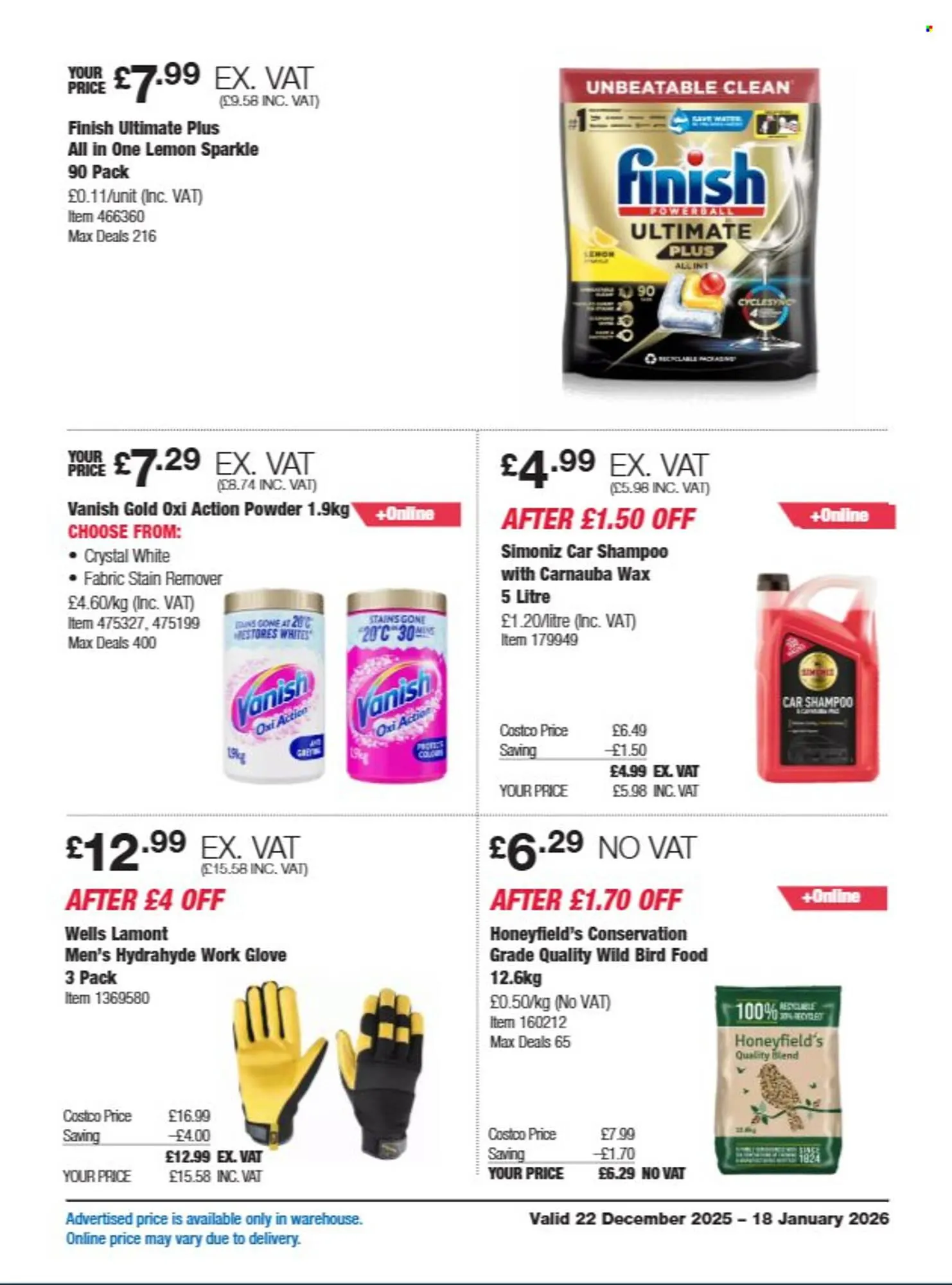 Costco leaflet from 22 December to 18 January 2026 - Catalogue Page 19