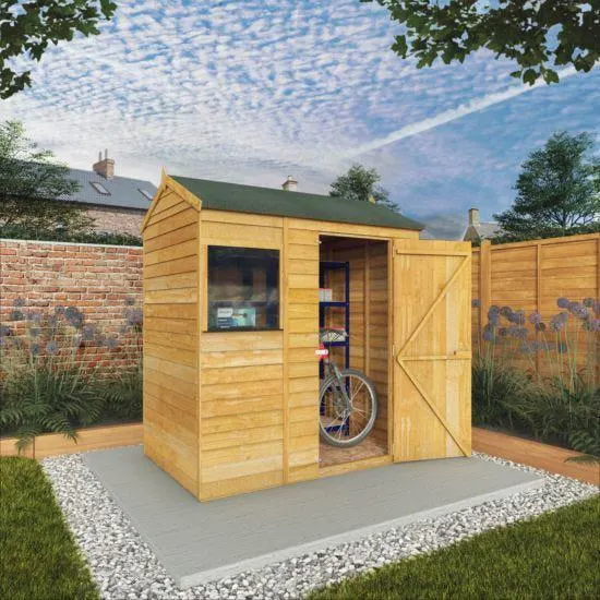 Mercia Overlap Reverse Apex Value Shed - 6 x 4ft