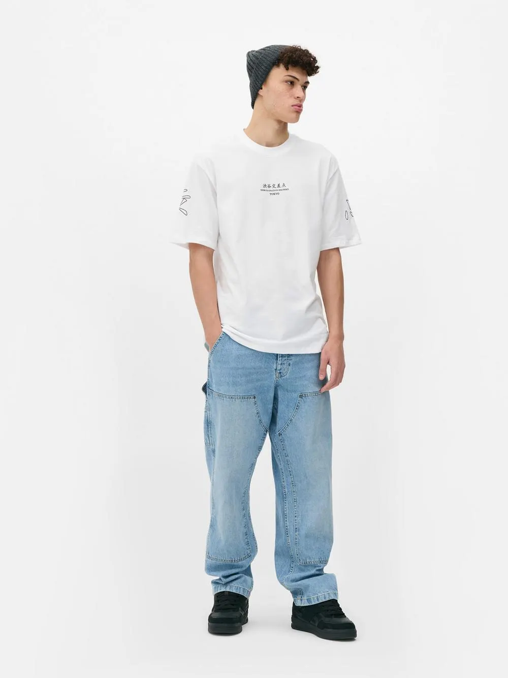 T-shirt met tekstprint