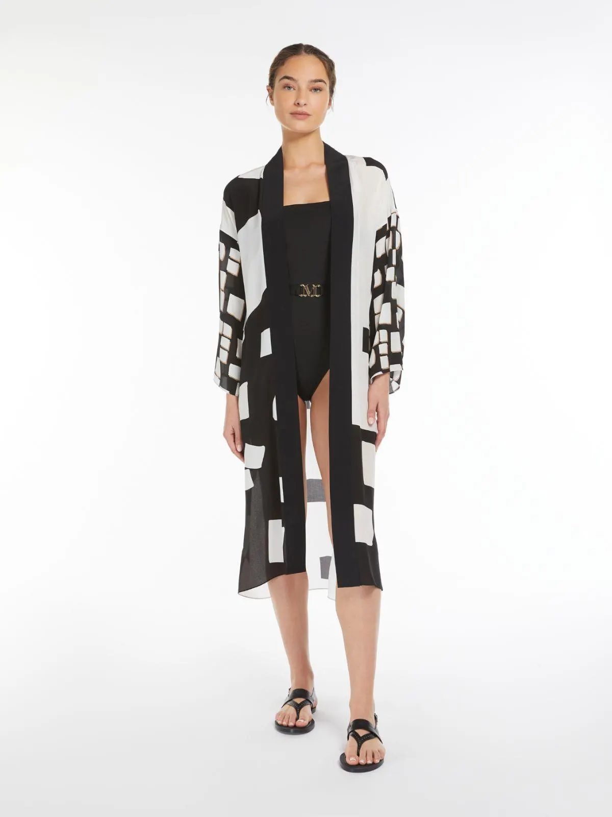 Jersey one-piece swimsuit