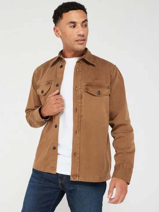 BOSS Lovelock Overshirt - Dark Beige