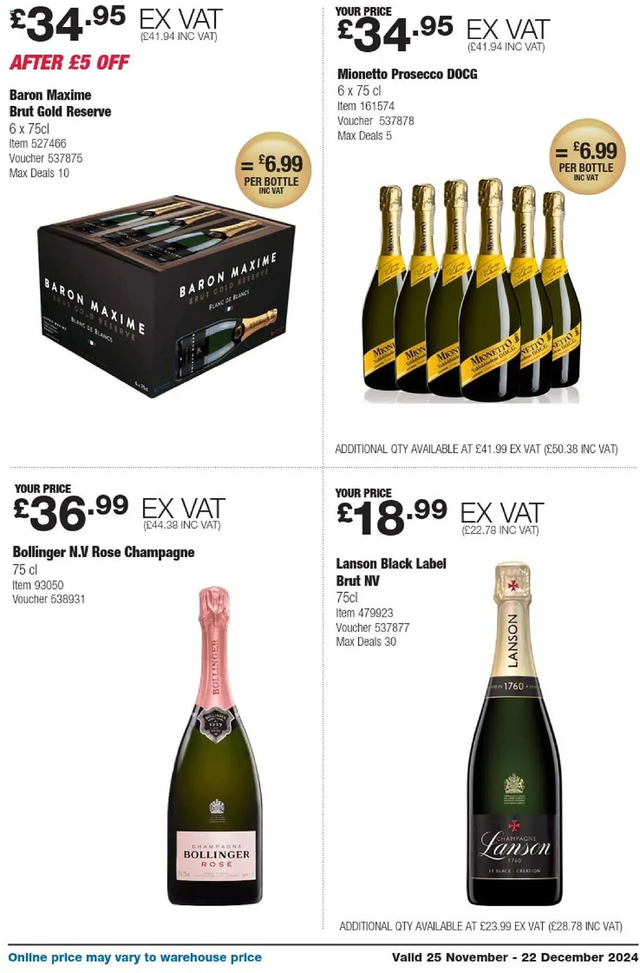 Costco leaflet from 25 November to 22 December 2024 - Catalogue Page 19