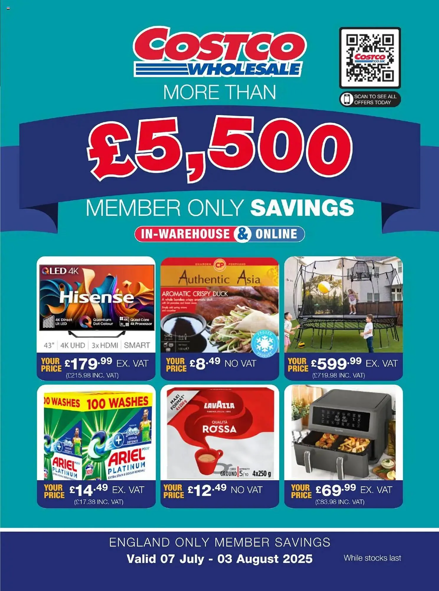 Costco leaflet from 7 July to 3 August 2025 - Catalogue Page 1