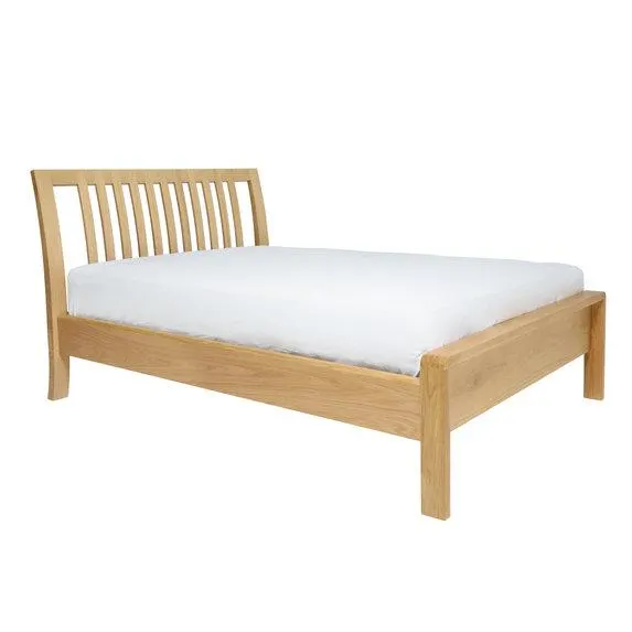 Bosco Double Bed in CM Oak 4 Ft 6" NO MATTRESS