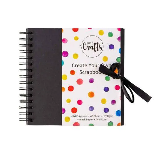 Scrapbook 8x8 Inch Black