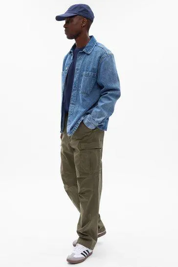 Relaxed Utility Cargo Trousers