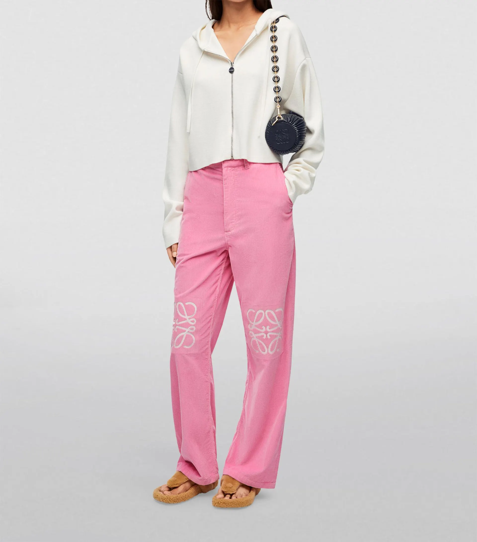 Anagram Patch Corduroy Trousers