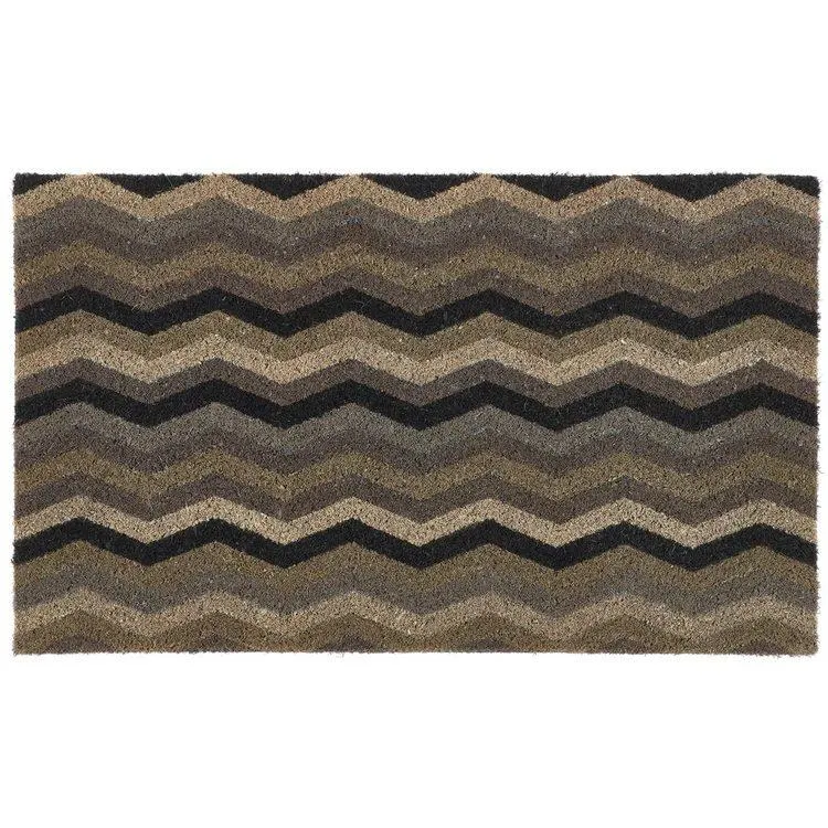 Coir Door Mat Ocean Zig Zag