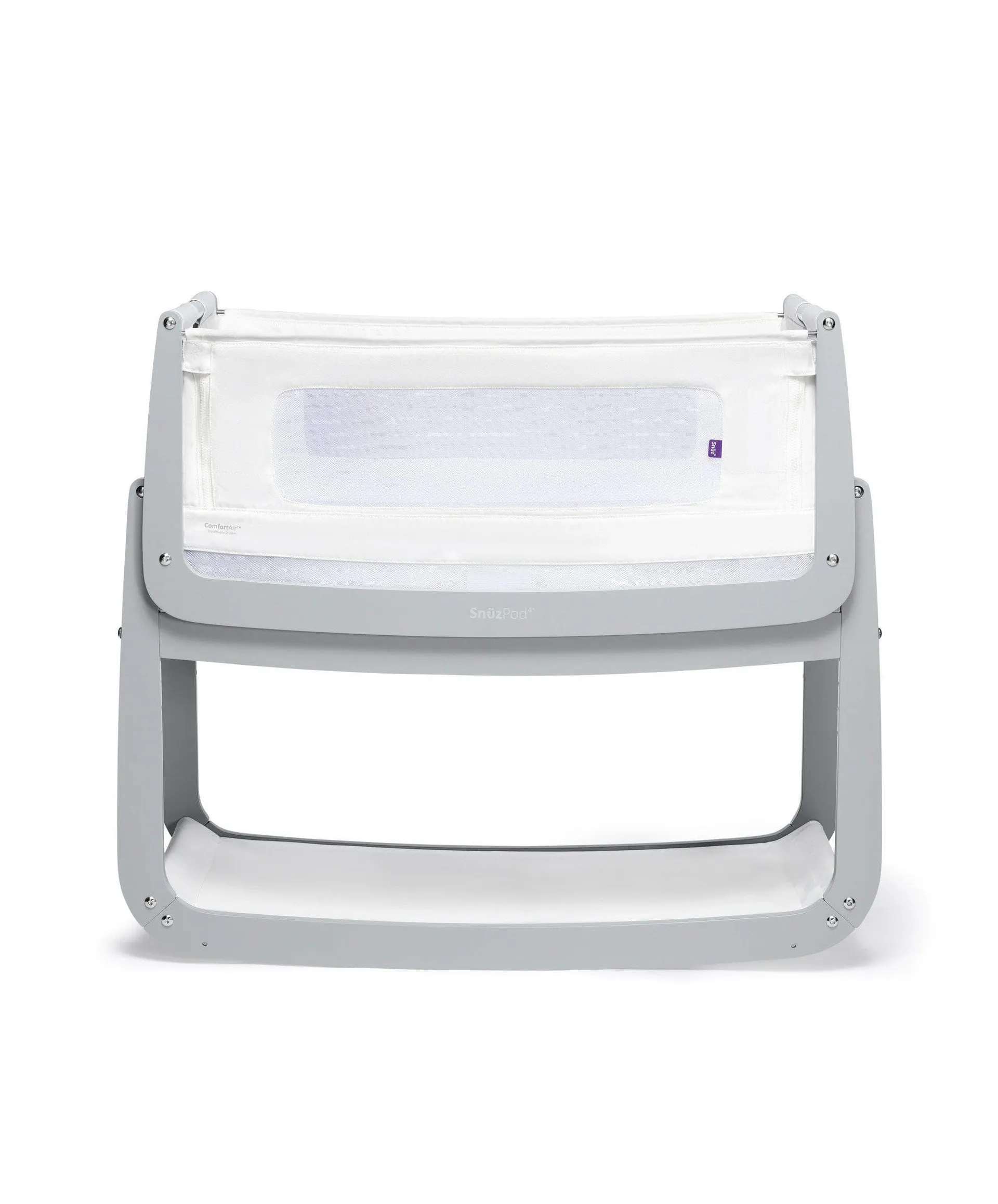 Snuzpod4 Bedside Crib In Dove Grey