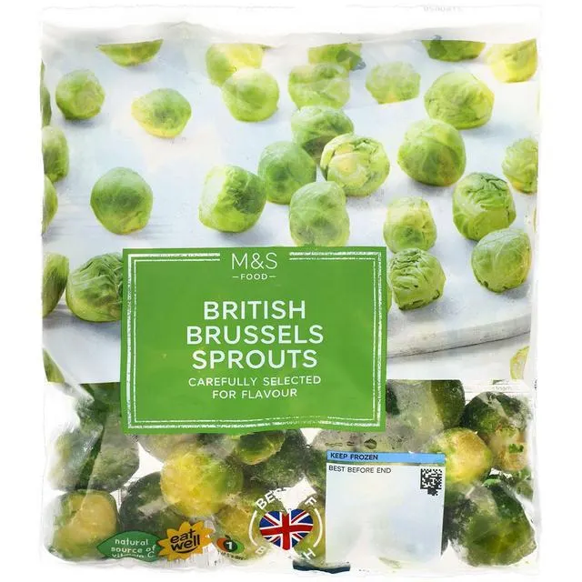 M&S British Brussels Sprouts Frozen 500g