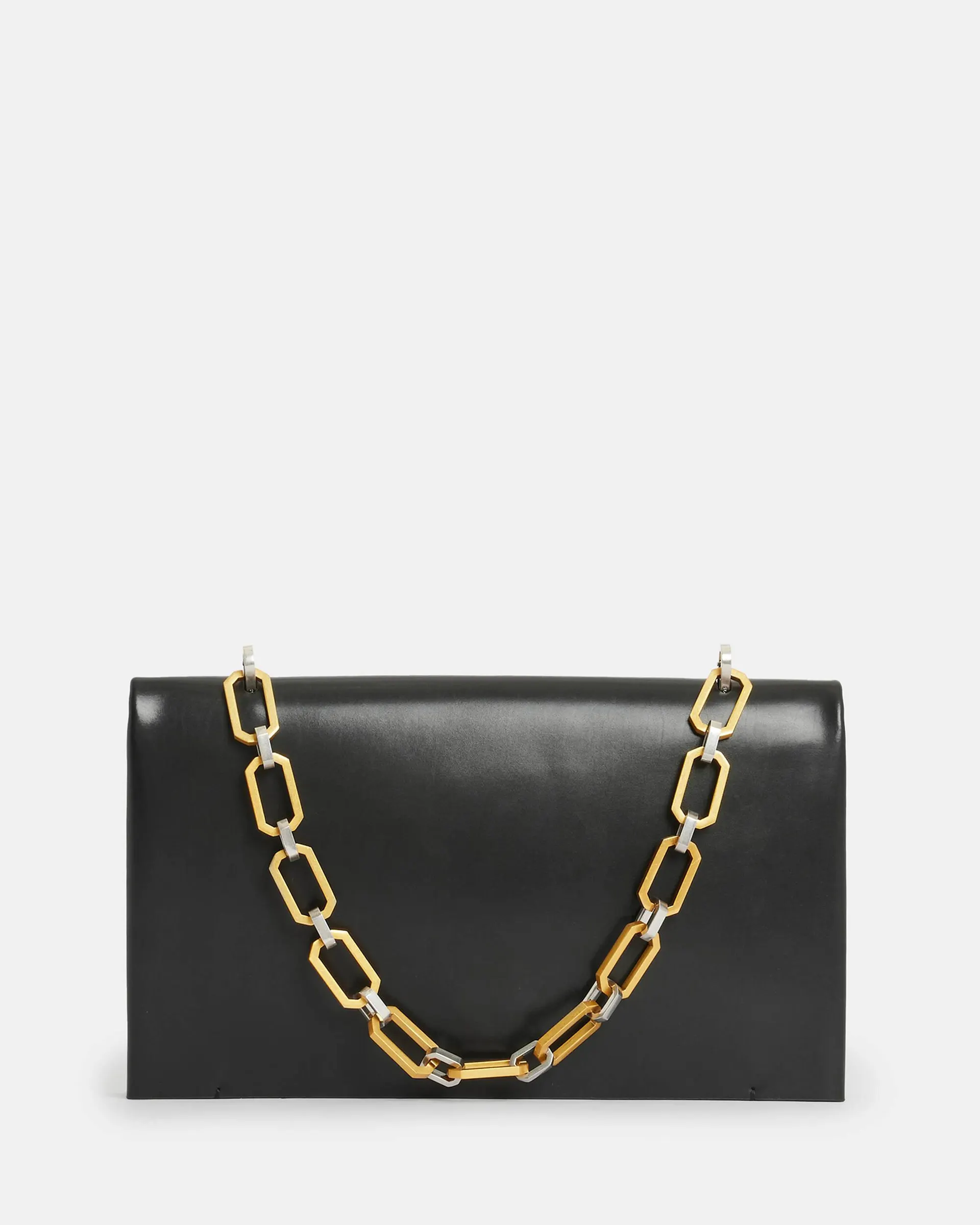 Akira Leather Removable Chain Clutch Bag