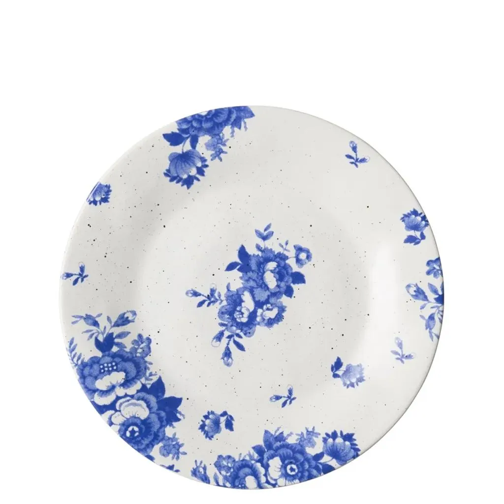 Indigo Vintage Flowers Salad Plate