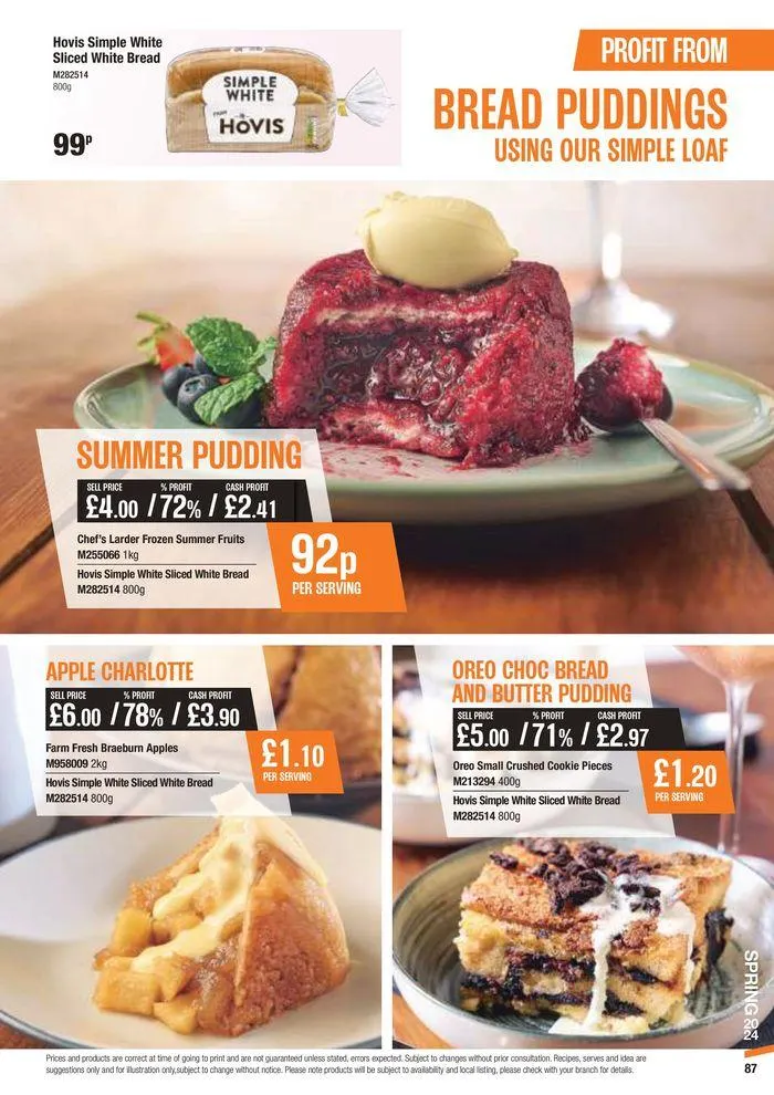 Catering Guide Spring 2024 from 11 March to 28 May 2024 - Catalogue Page 87