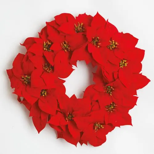 Poinsettia Wreath