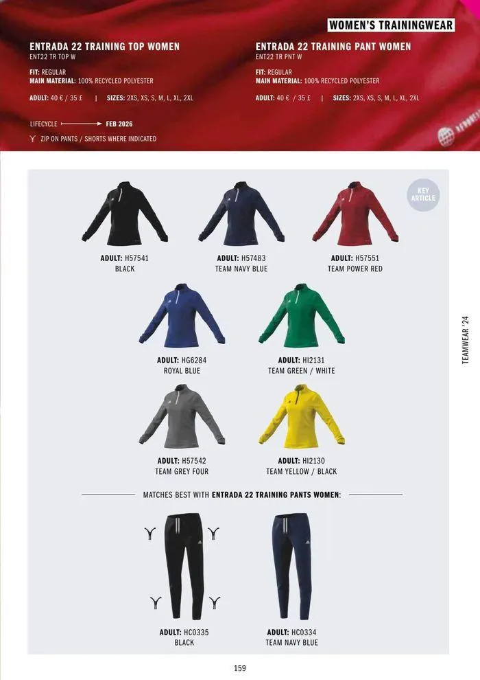 Adidas Teamwear 2024 from 11 March to 31 December 2024 - Catalogue Page 159