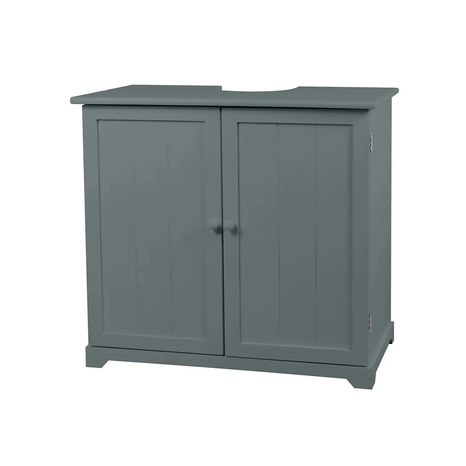 Classic Grey Under Sink 2 Door 1 Shelf Bathroom Storage Unit