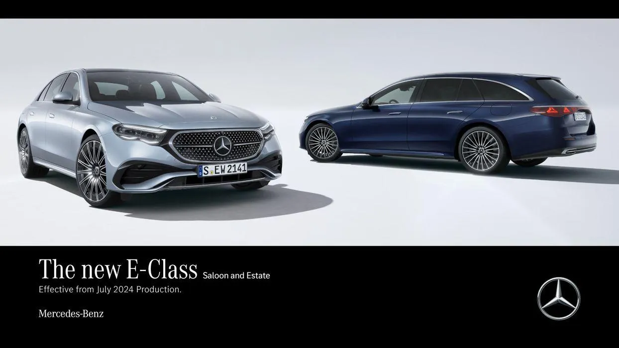 Mercedes Benz New E-Class Saloon from 14 August to 14 August 2025 - Catalogue Page 1