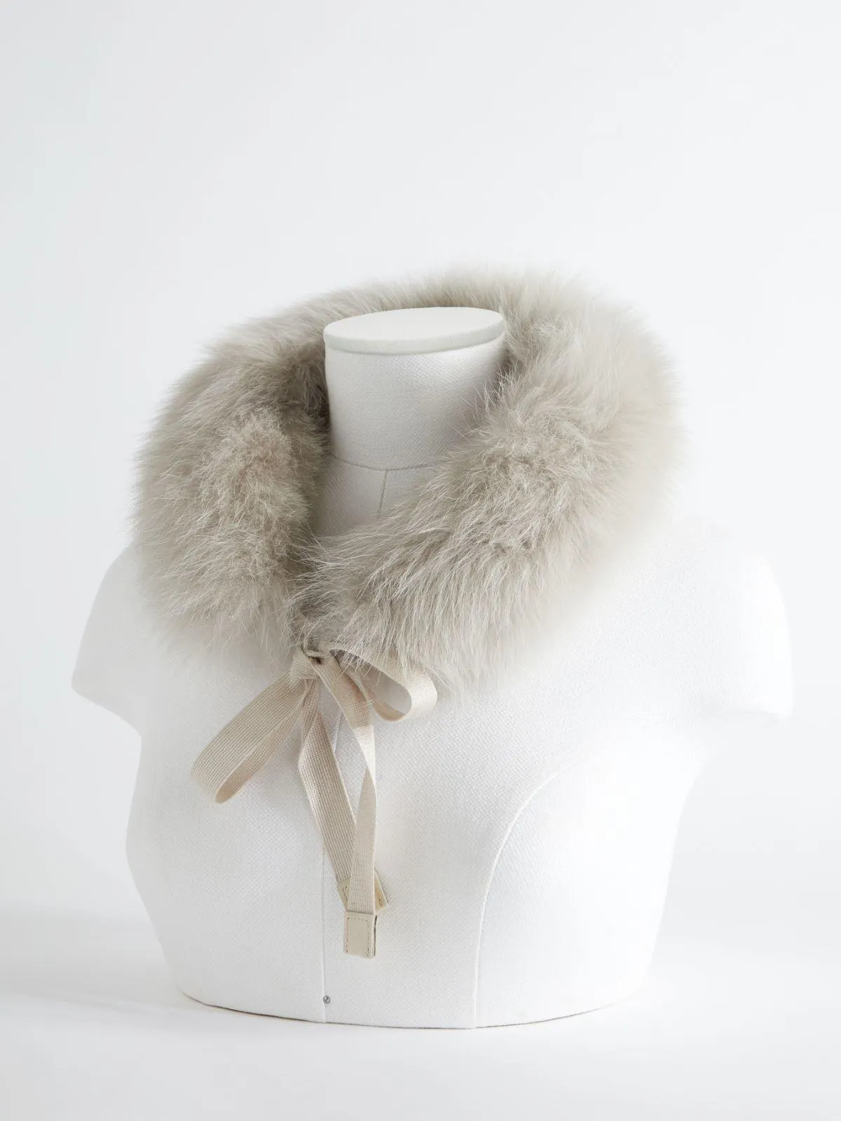 Fox fur trimmed hood