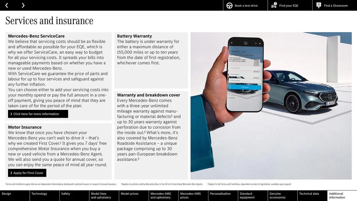 Mercedes Benz EQE Saloon from 31 August to 31 August 2025 - Catalogue Page 68