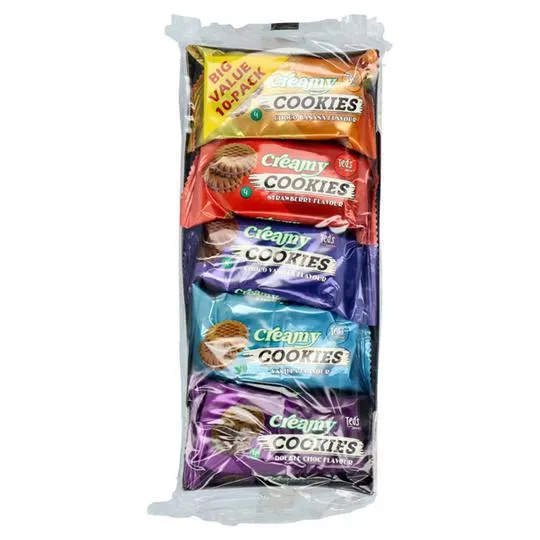Ted's Favorites Creamy Cookies 10 x 31g (310g)
