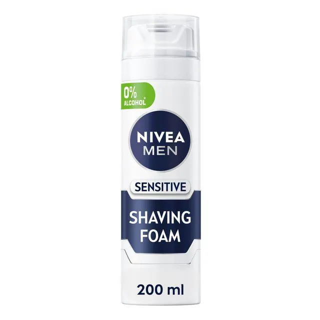 NIVEA MEN Sensitive Shaving Foam with 0 % Alcohol 200ml