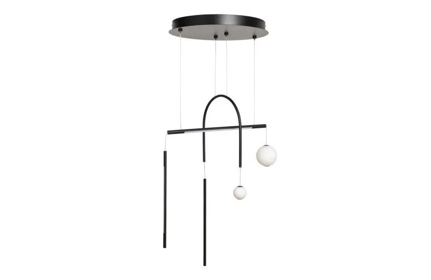 Saber Mobile LED Chandelier Pendant Light Black