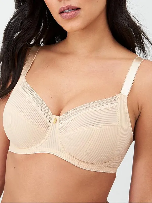 Fusion Underwired Full Cup Side Support Bra - Nude