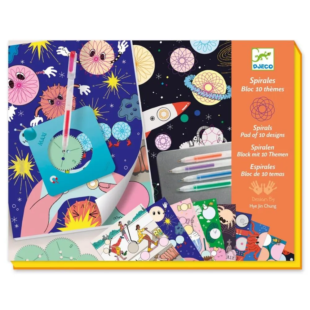 Djeco Spirals 10 themes block