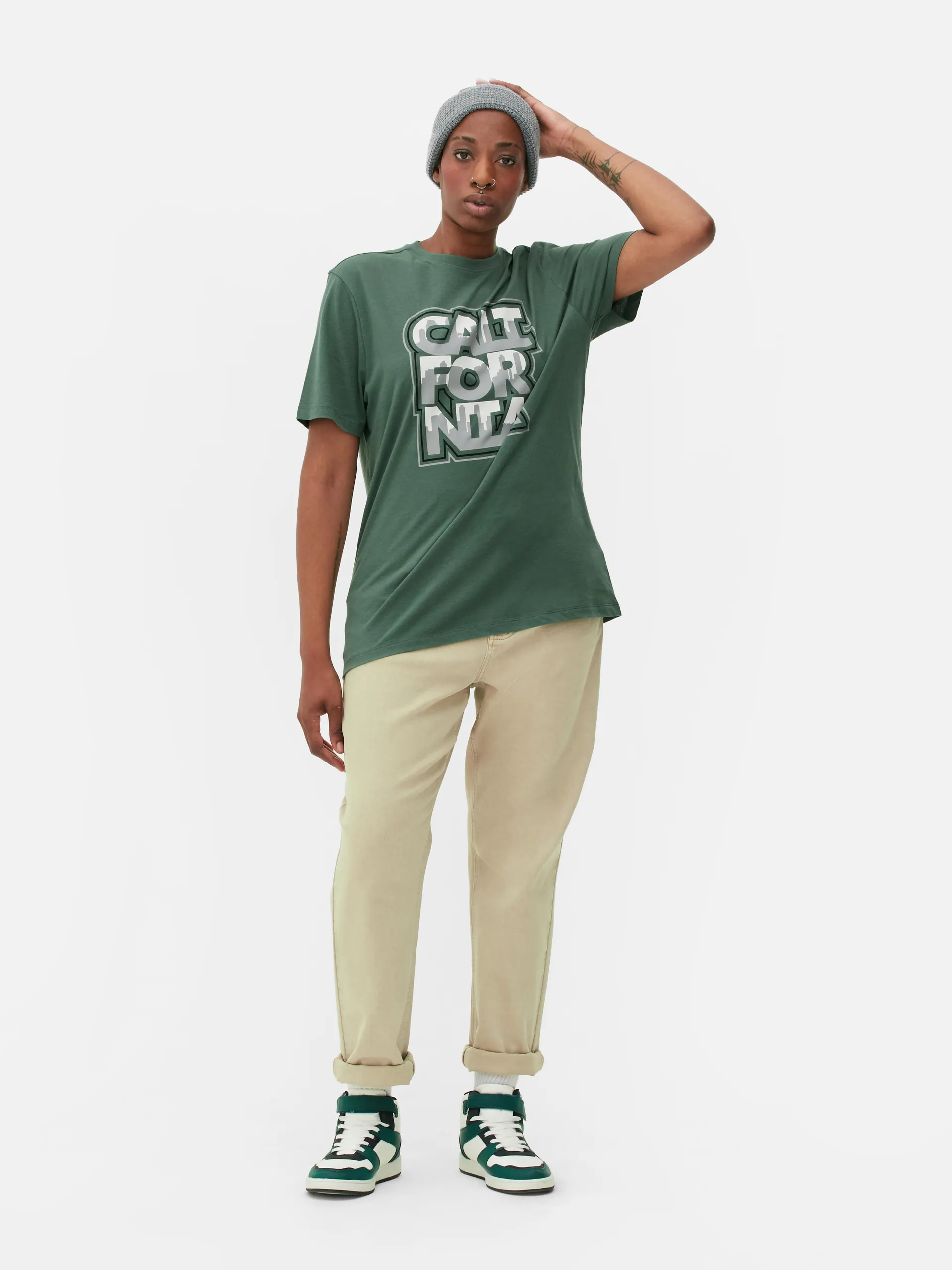 T-shirt met print California