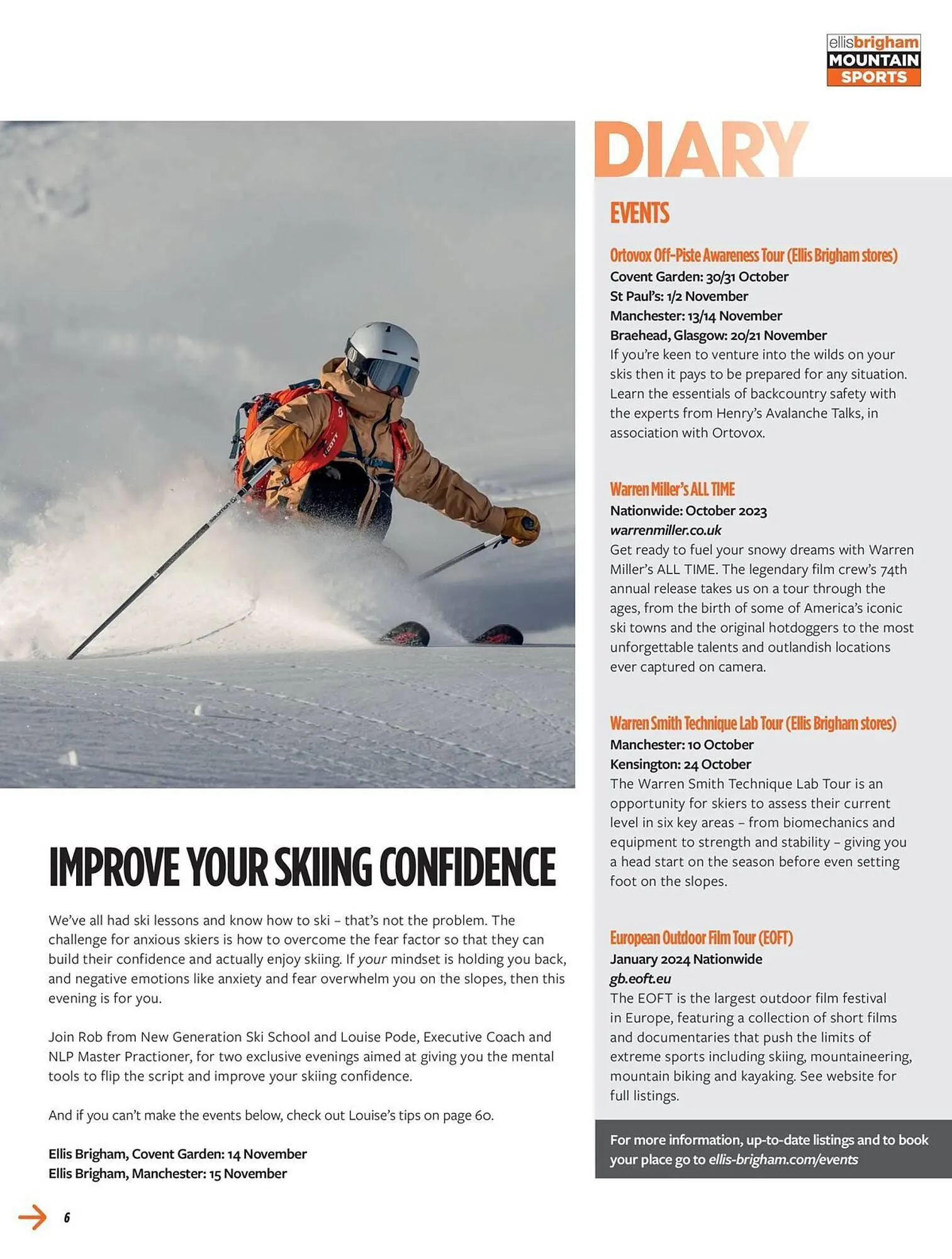 Ellis Brigham leaflet from 18 October to 31 December 2023 - Catalogue Page 6