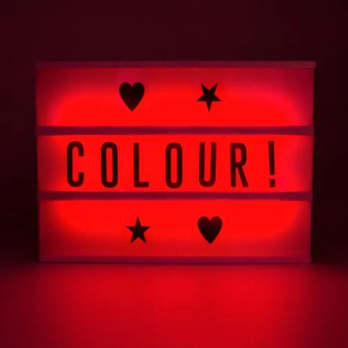 Colour-Changing Cinema Light Box
