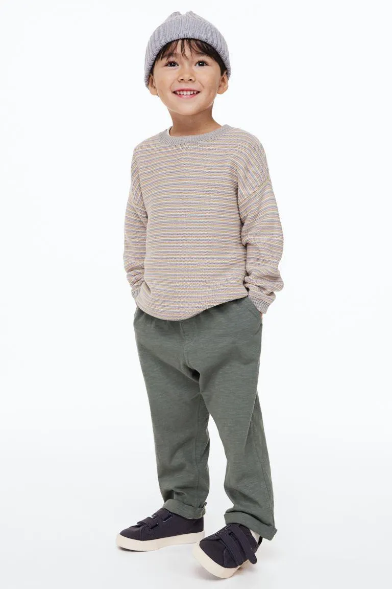 2-pack slub jersey trousers