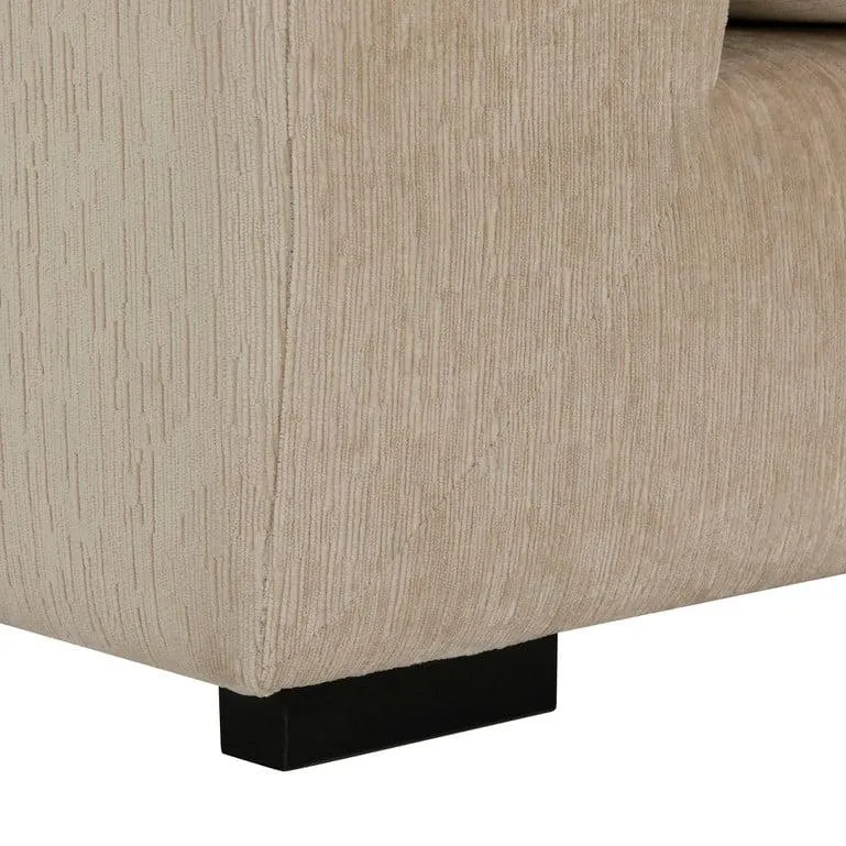 Cream Velvet 3 Seater Sofa