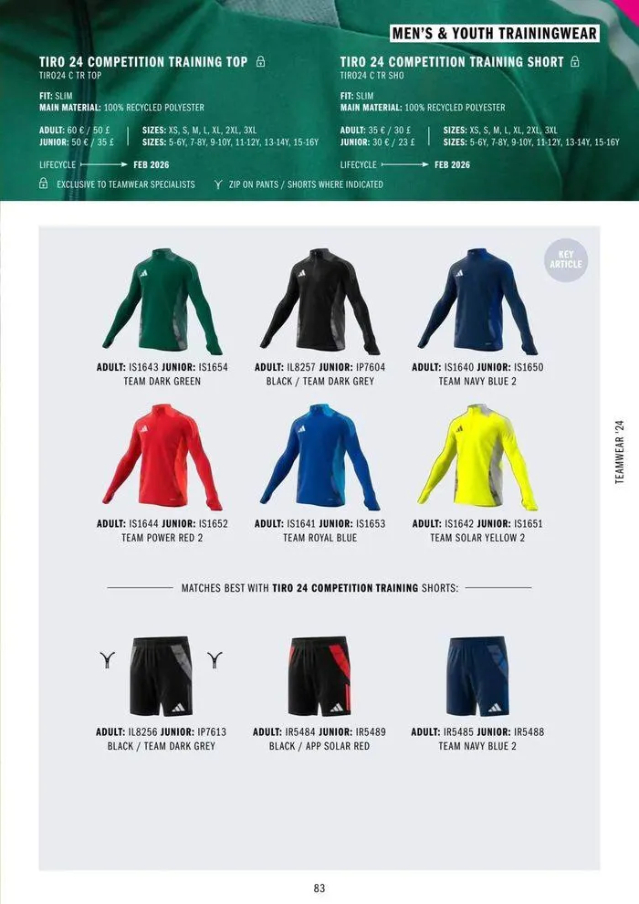 Adidas Teamwear 2024 from 11 March to 31 December 2024 - Catalogue Page 83