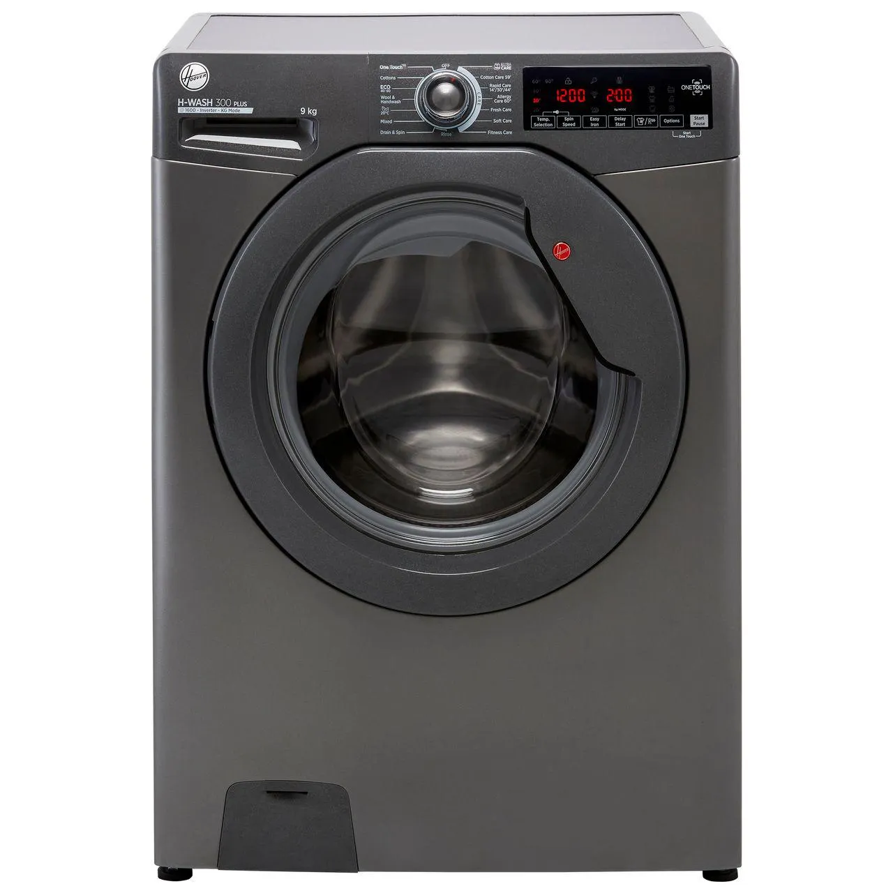 Hoover H-WASH 300 H3W69TMGGE/1 9Kg Washing Machine with 1600 rpm - Graphite - B Rated