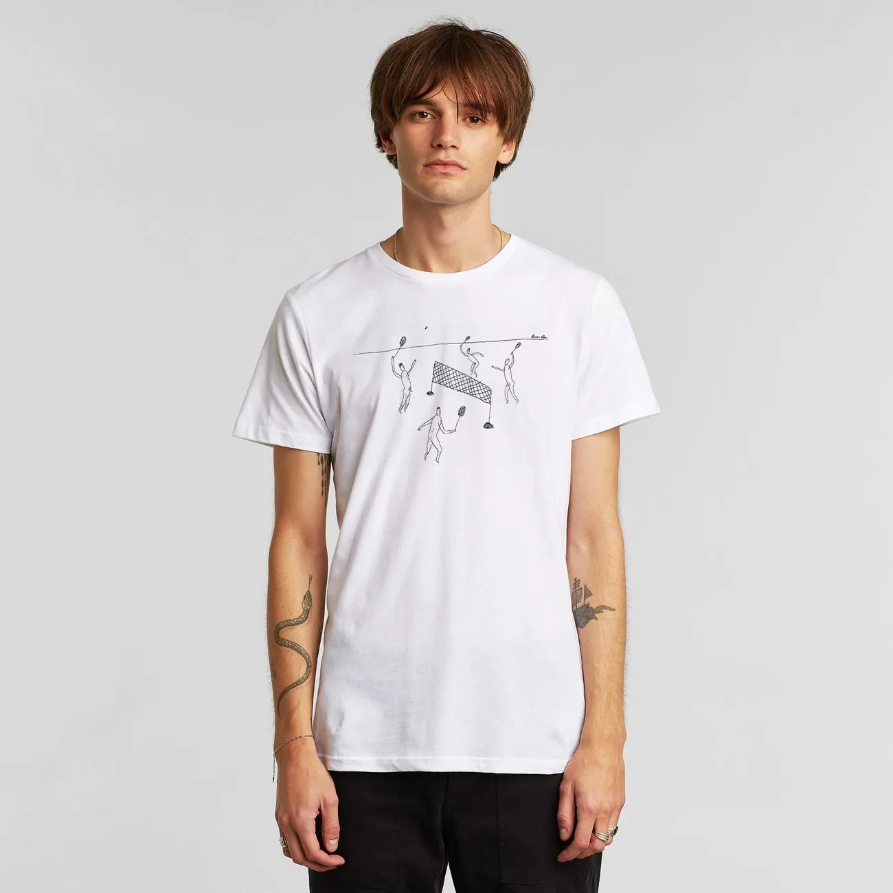 T-shirt Stockholm Badminton White