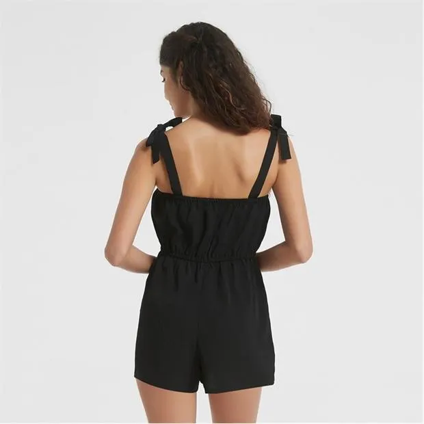 Tie Shoulder Beach Playsuit