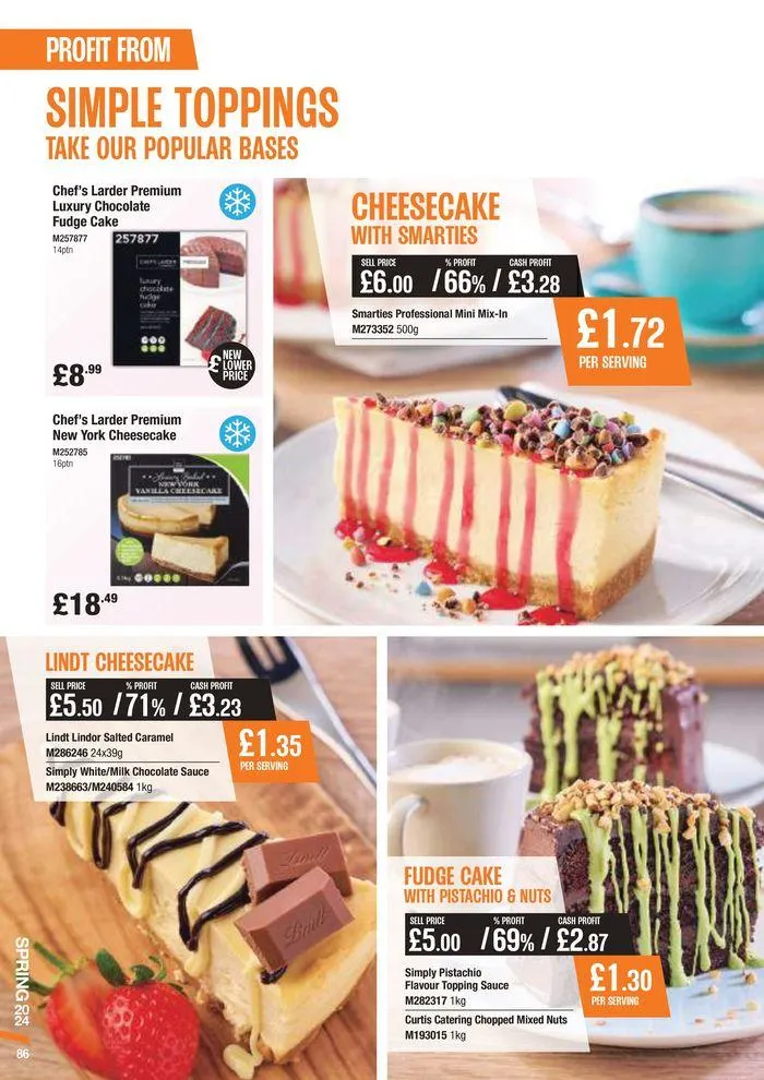 Catering Guide Spring 2024 from 11 March to 28 May 2024 - Catalogue Page 86