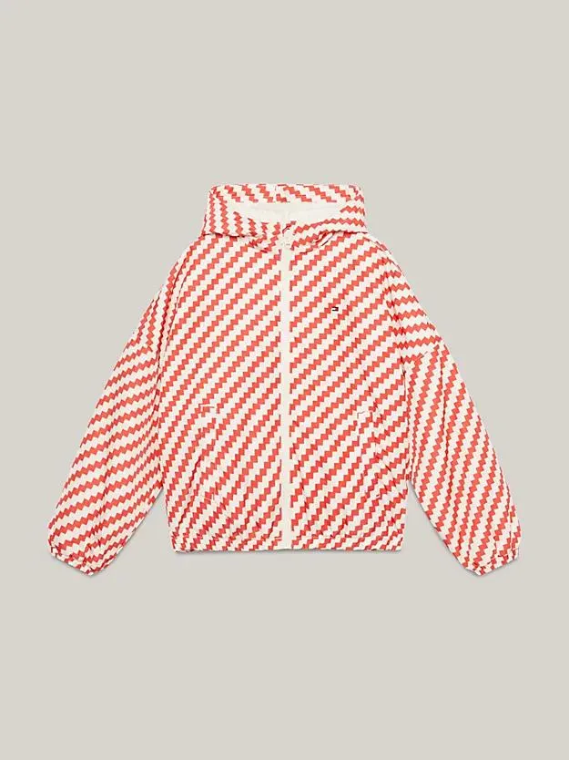 Hilfiger Monotype Recycled Jagged Stripe Windbreaker